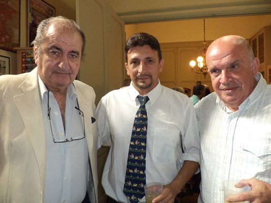 At the award ceremony, Ernesto Cornejo Saravia, Miguel Corvalan Singh winner and Hector Sanjuas (photoIEE)